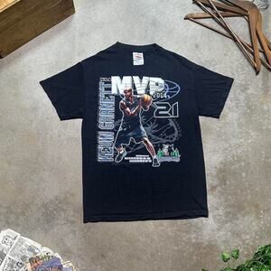 Vintage 2004 Kevin Garnett MVP Tee Mens Medium Minnesota Timberwolves NBA Shirt